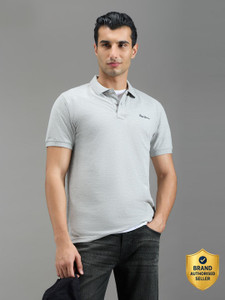 Pepe Jeans Solid Men Polo Neck Grey