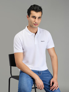 Pepe Jeans Solid Men Polo Neck White