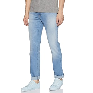 Pepe Mens 5 Pocket Whiskered Effect Jeans
