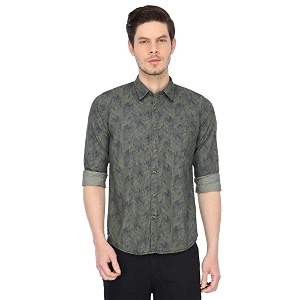 Pepe Mens Printed Casual Shirt