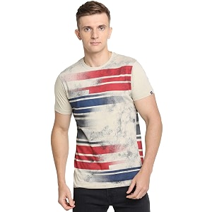 Pepe Mens Round Neck Printed T-Shirt