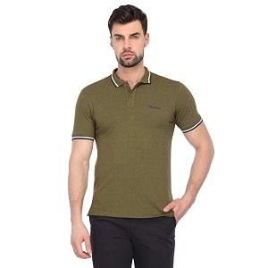 Pepe Mens Slub Polo T-Shirt