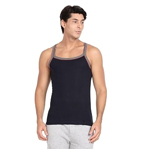 Pepe Mens Square Neck Solid Vest