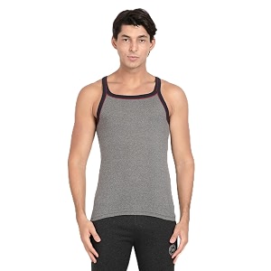Pepe Mens Square Neck Solid Vest