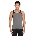 Pepe Mens Square Neck Solid Vest