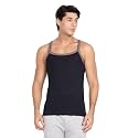 Pepe Mens Square Neck Solid Vest