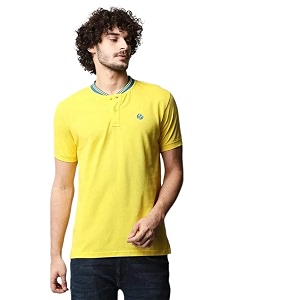 Pepe Solid Cotton Stretch Slim Fit Mens
