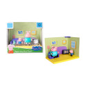 Peppa Pig Living Room Themed Preschool Toy with Daddy Pig and George, Unisex Aged 3+