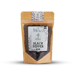 pepperin black peppercorns whole jumbo  100 natural sabut kali mirch  100 chemical-free  wayanad origin - 500gm