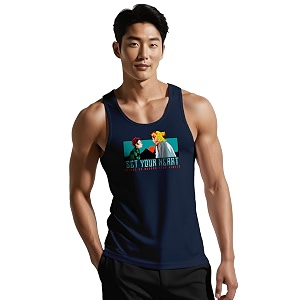Peppyzone Mens Cartoon Regular Fit Vest