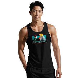 Peppyzone Mens Cartoon Regular Fit Vest
