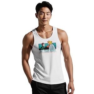 Peppyzone Mens Cartoon Regular Fit Vest