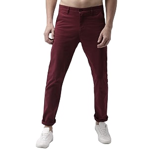 Peppyzone Mens Slim Casual Pants