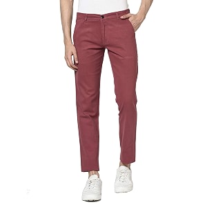 Peppyzone Mens Slim Casual Pants