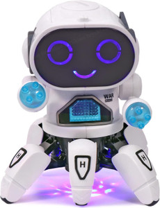 pepstter bot robot pioneer colorful lights and music dancing robot toys for kids