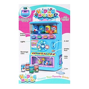 pretend play vending machine toy for kids with light and music beverage drink machine best birthday gift for kids pack of 1 set assorted color dispatch latest 2023