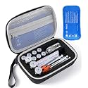 Peptide Case for Fridge with Ice Pack,Insulin Vial Travel Protector