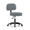 Perch Basic Exam Stool, Casters, 18.5-24", Cinder