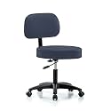 Perch Basic Exam Stool, Casters, 18.5-24", Imperial Blue
