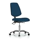 Perch ESD Chair with Large Back, Glides, 21.5-29", Royal Blue
