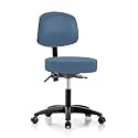 Perch Exam Stool, Casters, 18-23", Newport Fabric