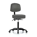 Perch Exam Stool, Casters, 20.75-28.75", Charcoal