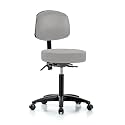 Perch Exam Stool, Casters, 20.75-28.75", Grey
