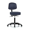 Perch Exam Stool, Casters, 21-28.5", Imperial Blue
