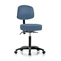 Perch Exam Stool, Casters, 20.75-28.75", Newport Fabric