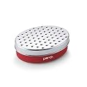 Perch Stainless Steel Multi-Purpose Grater with Container - Red | Grater with Storage Box | Easy to Use &amp; Clean | Durable Kitchen Tool