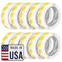 Perco Metallic Gold Perforated Round Circle Dot Sticker 1-Inch Labels — 10 Rolls, 10,000 Stickers - VIP, Reward &amp; Premium Pricing Labels for Events &amp; Packaging - Made in USA