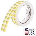 Perco Metallic Gold Round Circle Dot Sticker 1/2-Inch Labels with Easy-Tear Perforation—3,000/Roll—Weddings, Invitations, Events for VIP Marking, Rewards &amp; Premium Accents, Strong Adhesive—Made in USA