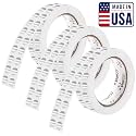 Perco Metallic Silver Perforated Round Circle Dot Sticker 1/2-Inch Labels — 3 Rolls, 9,000 Stickers — Packaging, Labeling for Asset Tags, Equipment ID &amp; Modern Coding, Strong Adhesive — Made in USA