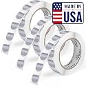 Perco Metallic Silver Perforated Round Circle Dot Sticker 1-Inch Labels — 3 Rolls, 3,000 Stickers - Asset Tags, Equipment Labels &amp; Modern Identification - Made in USA