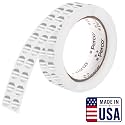 Perco Metallic Silver Round Circle Dot Sticker 1/2-Inch Labels with Easy-Tear Perforation, 3,000/Roll — Packaging, Labeling for Asset Tags, Equipment ID &amp; Modern Coding, Strong Adhesive — Made in USA