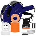 Perco Price Gun 1-Line Kit with 2 White 4 Orange Rolls, Clip & Ink Rollers