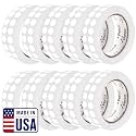 Perco White Perforated Round Circle Dot Sticker 1/2-Inch Labels — 10 Rolls, 30,000 Stickers - Pricing, Barcodes, Labeling for Write-On Dots, SKUs, Dates &amp; Small Item Tags, Strong Adhesive—Made in USA