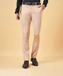 Peregrine by Pantaloons Slim Fit Men Beige
