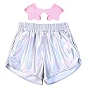 Perfashion Girls Metallic Shorts Shiny Hot Short Sparkly Party Pants &amp;Sunglasses