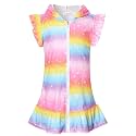 Perfashion Swimwear Cover Up for Girls Terry Swim Cover Ups Hooded Kids Zip-up Cover-ups