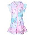 Perfashion Swimwear Cover Up for Girls Terry Swim Cover Ups Hooded Kids Zip-up Cover-ups