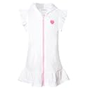 Perfashion Swimwear Cover Up for Girls Terry Swim Cover Ups Hooded Kids Zip-up Cover-ups
