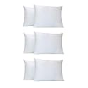 Perfect Sleeper 20X26 Inches Bed Pillows for Sleeping Standard Size 6 Pack, Hypoallergenic Pillow for Side and Back Sleeper, Soft Hotel Pillows Set of 6, Microfiber Pillow-White