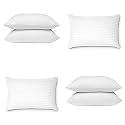Perfect Sleeper Rectangular 12x18 Inches Cushion, Set of 6, Amanat Microfiber Hotel Quality Premium Fibre Soft Cushion, Pillow Filler, White