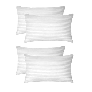 perfect sleeper rectangular 14x20 inches cushion set of 4 amanat microfiber hotel quality premium fibre soft cushion pillow filler white