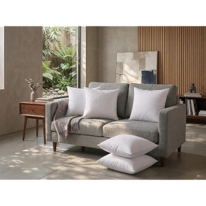 perfect sleeper square pillow 20x20 inches set of 5 amanat microfiber hotel quality premium fibre soft cushion filler white