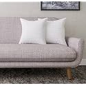Serta Perfect Sleeper Square Pillow 20x20 Inches, Set of 2, Amanat Microfiber Hotel Quality Premium Fibre Soft Cushion Filler, White