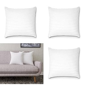 perfect sleeper square pillow 24x24 inches set of 5 amanat microfiber hotel quality premium fibre soft cushion filler white