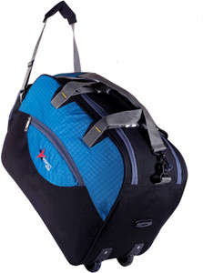 perfect star expandable 60 l duffle luggage travel havy duty bags black blue small travel bag  - large