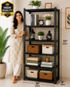 Perfect Steel Traders Modern Home Decor Rack Kitchen, Living Room, Bedroom 72inch Heigth 6 shelf Luggage Rack